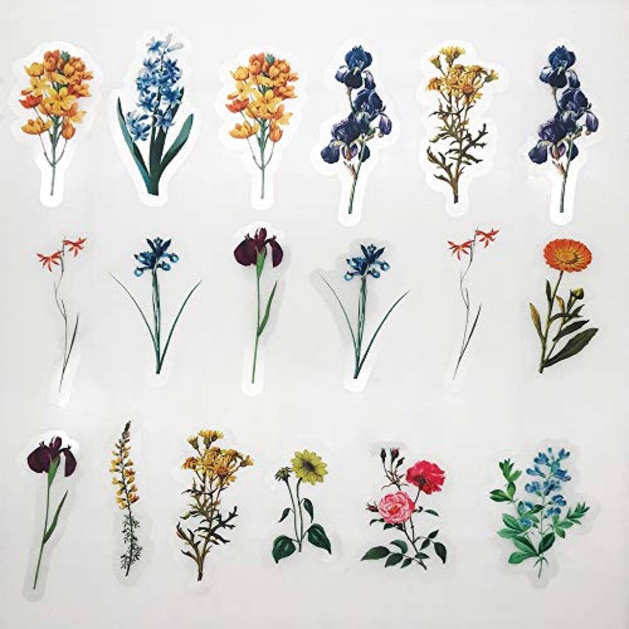 40 Pieces Vintage Natural Stickers, Pretty Floral Decorative Retro Decals Adhesive Watercolor Aesthetic Trendy for Scrapbook Laptop Skins Album DIY Craft Daily Planner